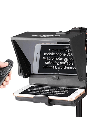 Soonpho Camera Teleprompter Portable Inscriber Artifact Video Recording for Mobile Phone DSLR With Remote Control