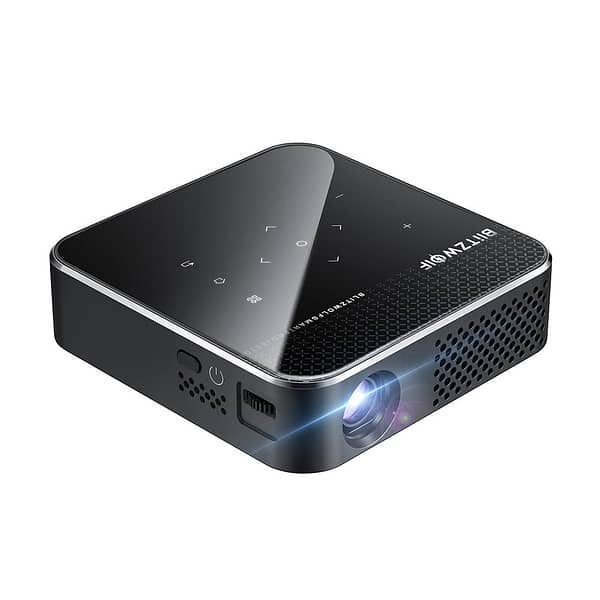 Blitzwolf® BW-VT1 DLP Mini WIFI Projector with Tripod Android 9.0 2+16GB Battery Capacity Wirelees Phone Mirroring Suppo