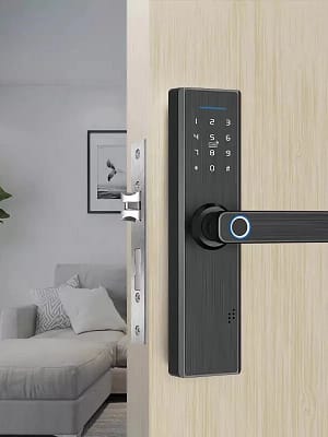 Tuya Electronic Smart Door Lock Wifi Biometric Fingerprint Lock Security Intelligent Smart Lock With WiFi APP Password R