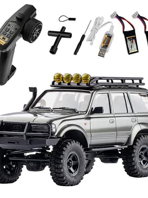 Eachine FMS 1/18 2.4G Land Cruiser 80 For TOYOTA Waterproof Crawler Off Road RC Car Vehicle Models RTR Remote Control Ca