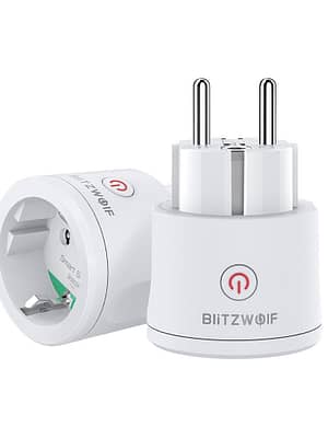 BlitzWolf® BW-SHP10 3680W 16A Smart WIFI Socket EU Plug Switch Metering Remote Controller Timer Work with Alexa Google A