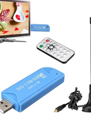 USB 2.0 Digital DVB-T SDR DAB FM HDTV TV Tuner Receiver Stick For Windows XP
