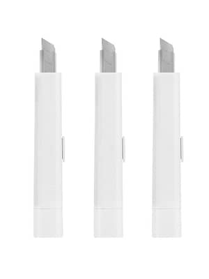 3Pcs [YOUPIN] NUSIGN NS061 Portable Creative Utility Knife White Automatic Lock Cutter Art Work Cutting tools with Prote