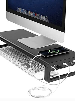 Vaydeer Monitor Stand Montior Riser with Card Reader SD/TF