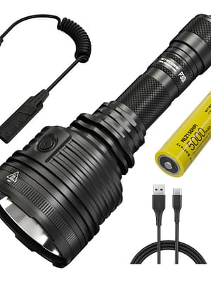 NITECORE P30i XHP35 HI 2000lm Remote Switch Quite Operate Tactical Flashlight USB Rechargeable 21700 LED Torch Hunting C
