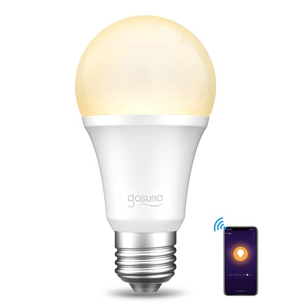 [2pcs] Gosund Smart Light Bulb Wifi Lamp E27 8W LED Bulb Dimmable Light Timer Schedule Tuya APP Remote Control Scenes Mo