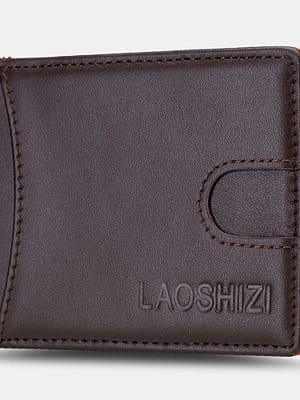 Men Bifold Leather Wallets RFID Anti-theft Brush Multi-Card Slot Card Holder Coin Purse Cowhide Wallets