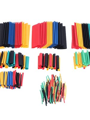 127Pcs/328Pcs Heat Shrinkable Tube Insulation Sleeve Household DIY Electrician Wiring Cable Protection Shrink Tube
