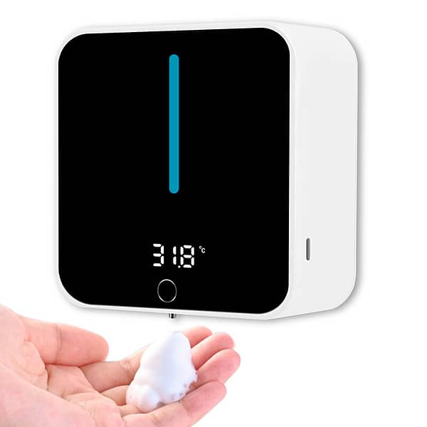 Automatic Infrared Sensor Soap Dispenser Wall-mounted Induction Foam Dispenser Rechargeable Contact-free Spray Disinfect