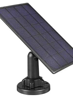 5V High Efficiency Waterproof Solar Panel For Security Camera With 3m/10Ft Charging Cable for IP CCTV Dome