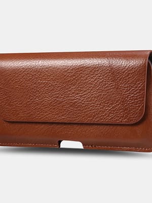 Men Multi-size Design Waist Bag Genuine Leather Large Capacity Belt Bag Phone Bag