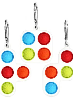 Fidget Bubble Toy Set Anxiety Stress Reliever Board Game Sensory Simple Dimple Silicone Puzzle Toy Decompression Artifac