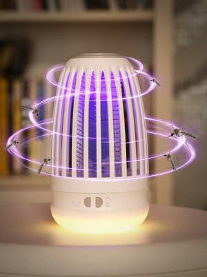 LYRAY 2 in 1 Mosquito Killer Lamp Night Light Type-C Interface Charging Physically Kill Mosquitoes Pest Repellent Mosqui
