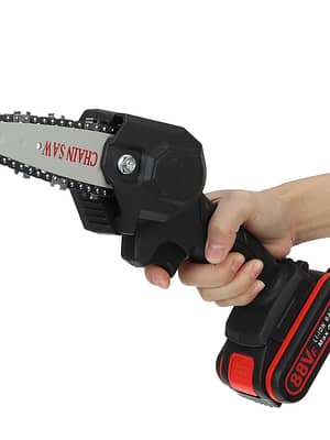 4 Inches 88VF Cordless Electric One-Hand Saw Chain Saw Woodworking Tool W/ 1pc or 2pcs Battery Kit