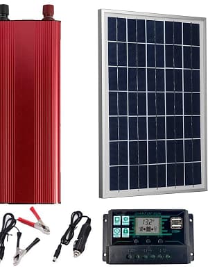 LEORY 30W Solar Panel 220V Solar Power System PET 12V Battery Charger 1500W Inverter Solar Panel Kit Complete Controller