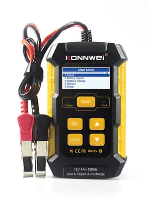 KONNWEI KW510 12V 5A Full Automatic Car Battery Tester Charger Repairing Tool 3 In 1 Wet Dry Lead Acid Car Battery Repai