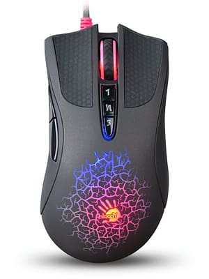 A4TECH A90 Wired Mouse 4000CPI 8 Buttons Optical Office Game Mechanical Mouse for Laptop PC Computer