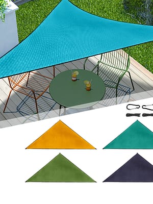 4x4x4m Sunshade Awning Waterproof Canopy Cover UV-proof Swimming Yard Beach Garden Patio Sail