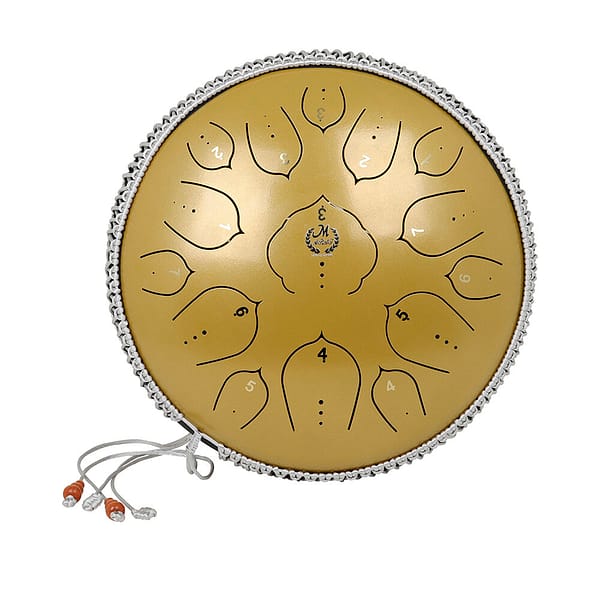 Meibet 14 Inch 15 Notes Steel Tongue Drum Handpan Hand Drums Tankdrum With Beat Stick