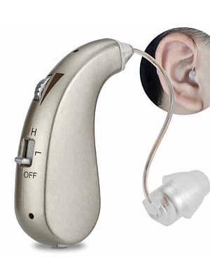 USB Rechargeable Portable Hidden Hearing Sound Voice Aid Amplifier with 4 Earplug