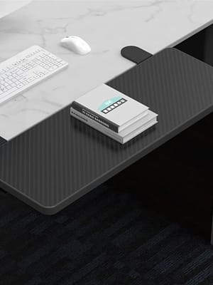 Desktop Extension Board Modern Carbon Fiber Veneer Punch-Free Computer Laptop Desk Extension Lengthening Widening Foldin