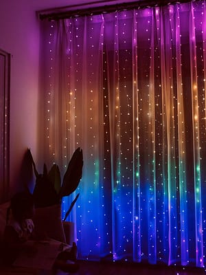 10/20m LED Curtain Lights Multicolor Window Curtain Light for Bedroom Home