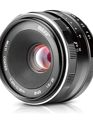 Meike 25mm F1.8 Wide Angle Manual Lens APS-C Micro Lens for Nikon Z N1 for Fuji X for Olympus M43 for Sony E Mount Camer