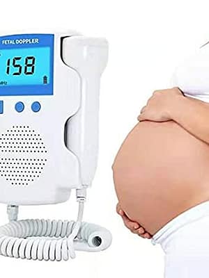 Doppler Fetal Heart Rate Monitor Baby Heartbeat Detector Health Prenatal Probe Intelligent Dynamic Monitoringor for Preg
