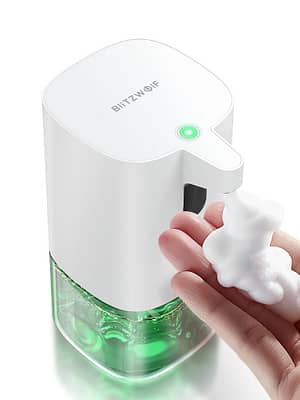 BlitzWolf® BW-FD2 300mL Automatic Foam Soap Dispenser Near-field Infrared Sensor IPX4 Waterproof Liquid Soap Dispenser F
