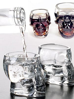 100ml Clear Head Glass Cup Clear Skull Water Cup Creative Transparent Bar Drinking Glass