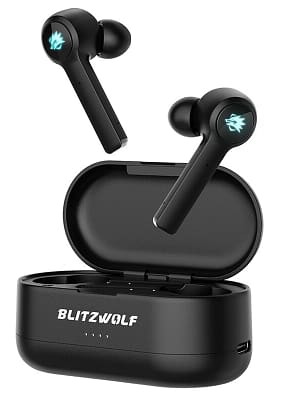 BlitzWolf® BW-FLB2 TWS Gaming Earphone bluetooth V5.0 Low Latency DSP Noise Canceling HiFi Sound 1000mAh Touch Control G