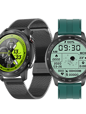 [bluetooth Calling] Bakeey MX5 1.3 inch Full Touch Screen BT5.0 Heart Rate Blood Pressure Oxygen Monitor IP68 Waterproof