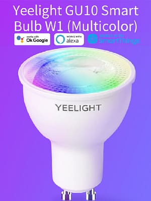 Yeelight YLDP004-A GU10 Colorful Smart LED Bulb W1 Game Music Sync APP Voice Control Work Yeelight APP Google Assistant