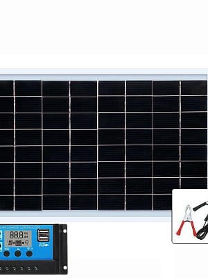 30W 18V PET Solar Panel Portable Solar Battery Charger USB Solar Panel Kit Complete Outdoor Camping With 10A Controller