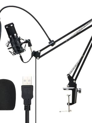 BlitzWolf® BW-CM2 Condenser Microphone USB Microphone Audio Dynamic System Kit Cantilever Bracket Anti-spray Net Set Sou