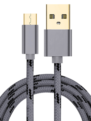 Bakeey 2.4A Nylon Braided V8 Micro USB Cable 1M Gold Plated for OPPO Huawei for Samsung