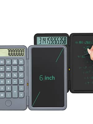 NEWYES 2 Pack Desktop Calculator with Portable LCD Handwriting Screen Writing Tablet 12-digit Display Repeated Writing C