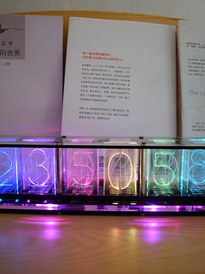 Geekcreit Imitate Glow Clock Full Color RGB Glow Tube Clock LED Music Spectrum Kit