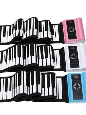 Portable 88 Key Electronic Keyboard Roll Up Piano