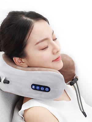 Electric Neck Massager U shaped Pillow Multifunctional Portable Shoulder Cervical Massager Outdoor Home Car Relaxing Mas