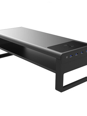 Vaydeer Double Layer Monitor Stand with USB 3.0 Hubs