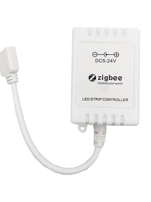 Lonsonho Tuya for Zigbee Smart Led Controller RGB RGBCW For Light Strip 5V-24V Compatible ZHA Zigbee2MQTT Tasmota Alexa