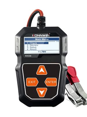 KONNWEI KW208 Car Battery Tester 12V 100 to 2000CCA Cranking Charging Circut Tester Battery Analyzer 12 Volts Battery To